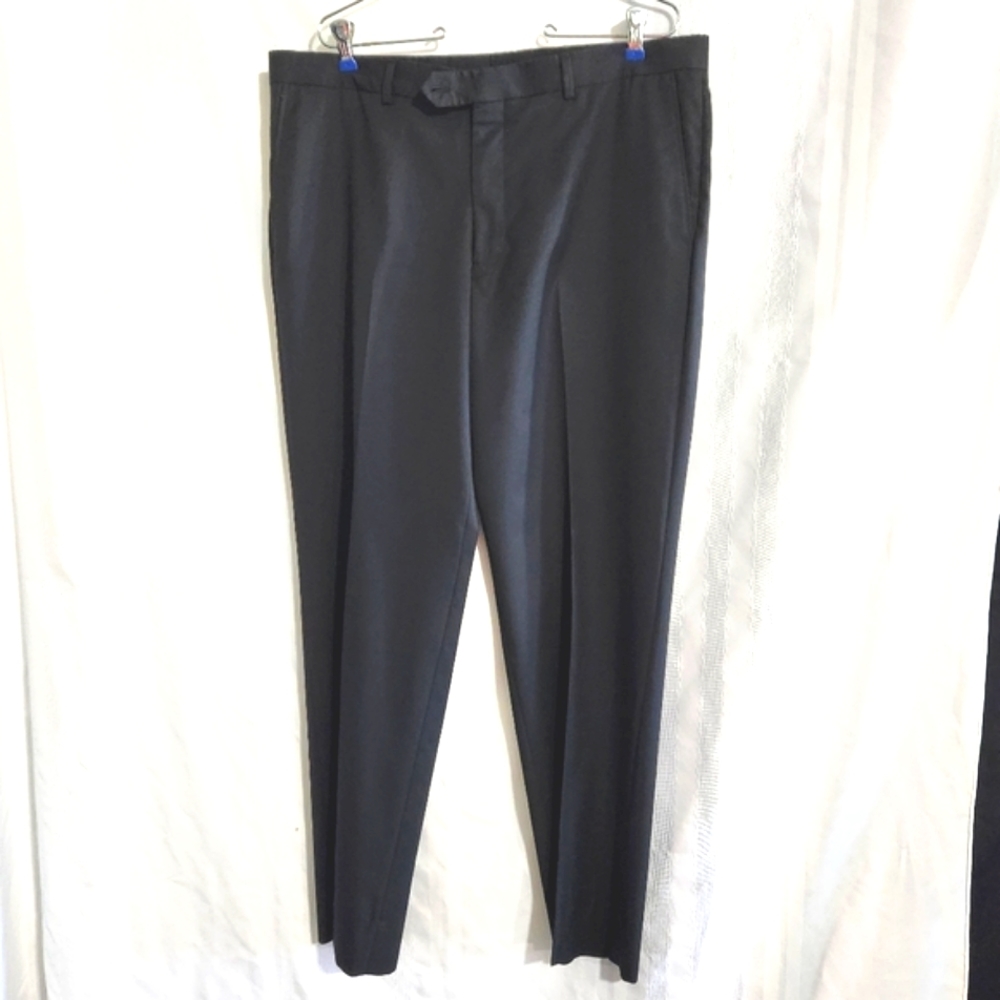 JOS A BANKS BLACK 100% WOOL DRESSY PANTS 43 REGULAR  37 WAIST  AA-88